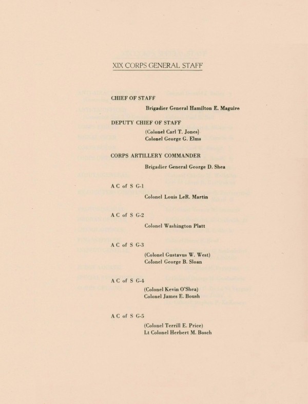 File Normandy to the Elbe – XIX Corps