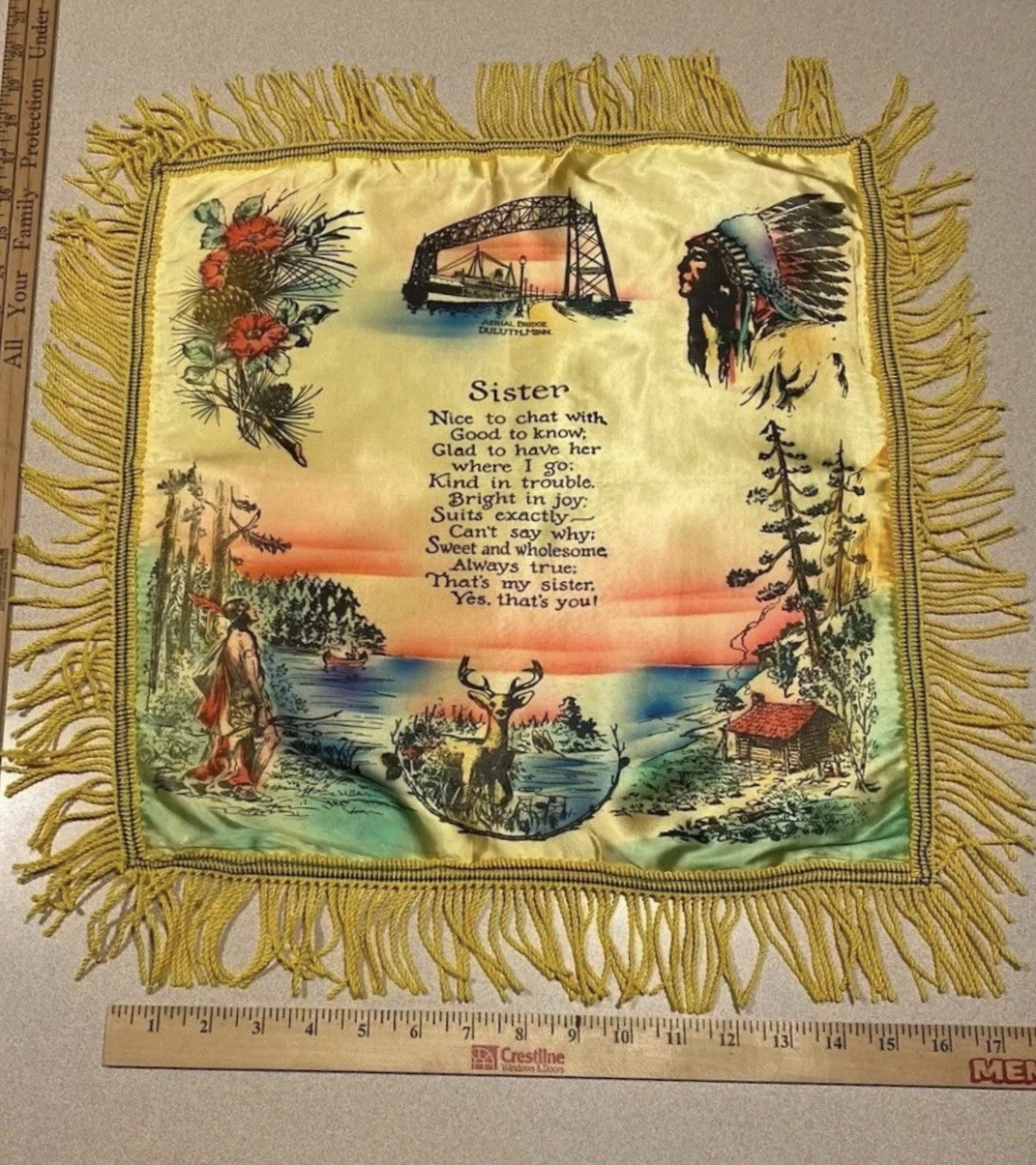 8 Vtg 1940s Military WWll Satin Souvenir Sweetheart Pillow Shams (1 is Velvet)