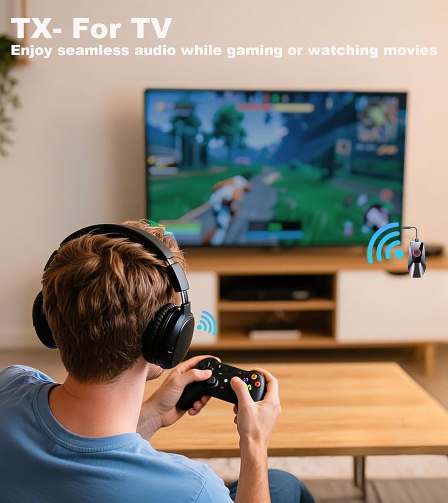 Bluetooth 5.3 Transmitter Receiver, Airplane Bluetooth Adapter for Headphones,