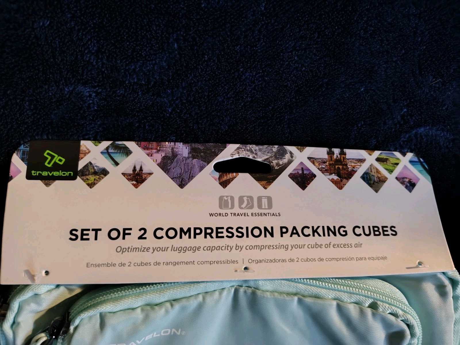Travelon Packing Cubes with Compression (2 Pack) Small & Large