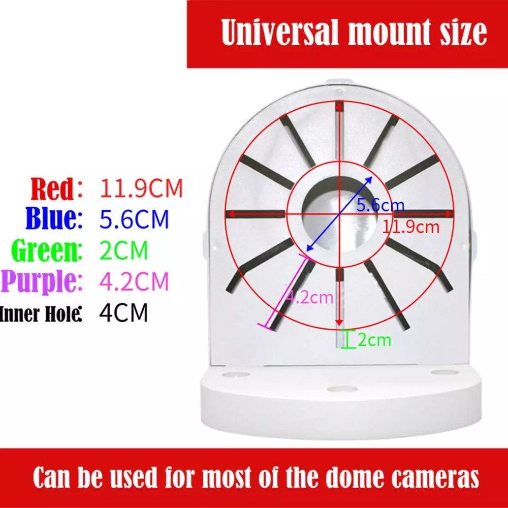 L-Shape Dome Camera Bracket,Universal Wall Ceiling Mount Bracket for Security CC