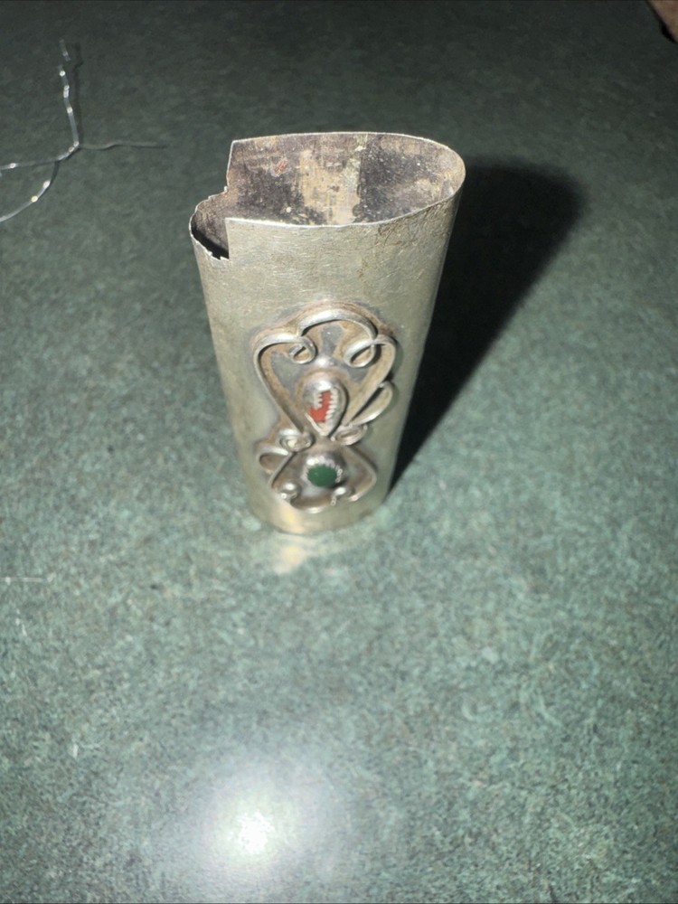 Sterling Navajo Cigarette Lighter Case