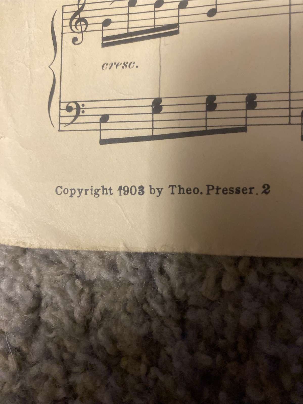 Antique 1903 Piano Sheet Music “ The Song Of The Katydid”