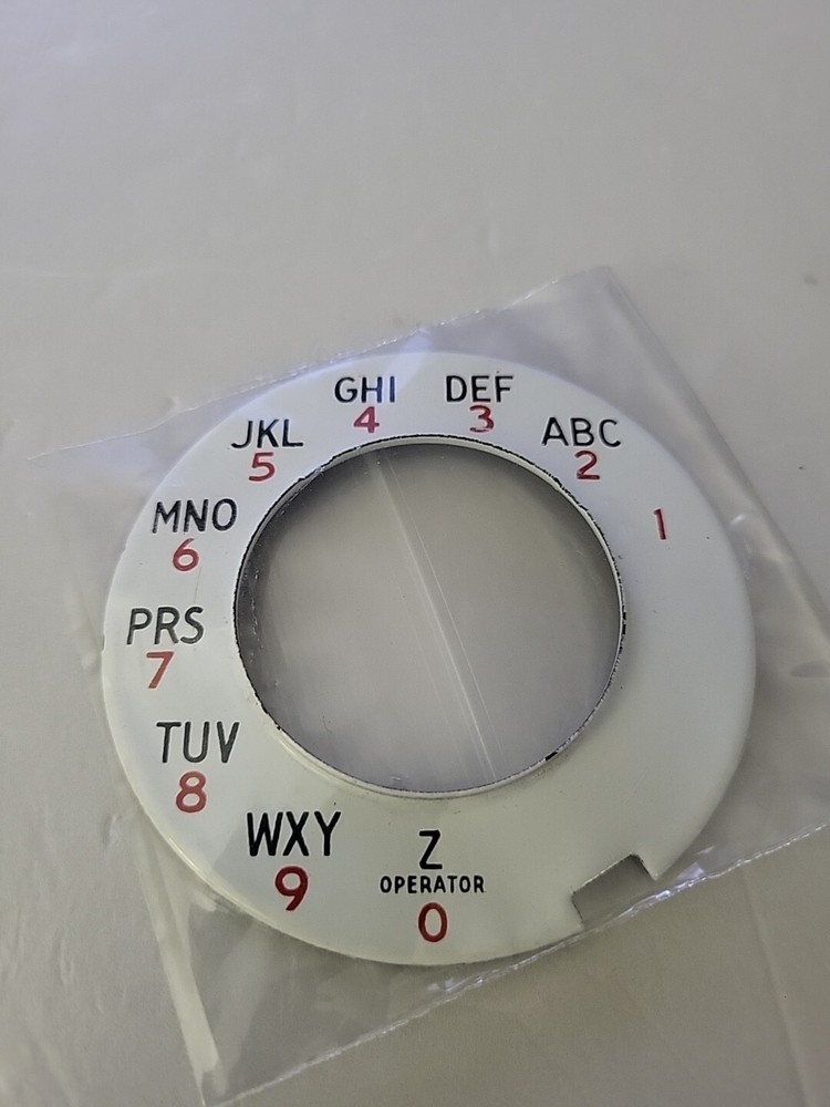 Telephone Rotary Dial Numbers