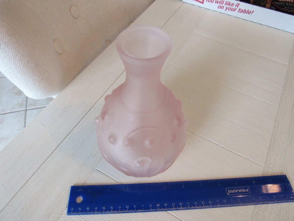 Pink Hobnail Decorative Vase