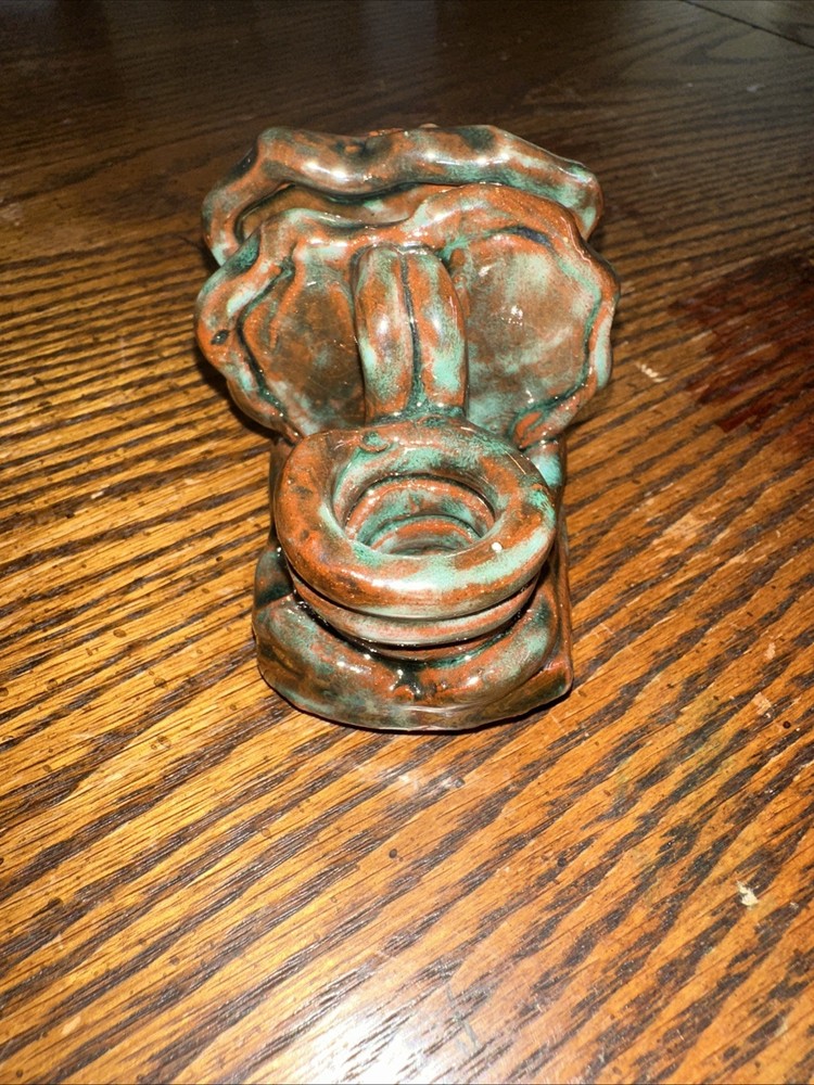 Hobbies Ceramic Candle Holder With Flower Accent