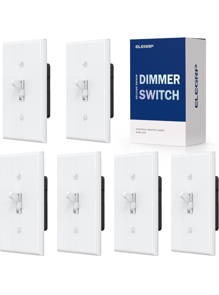 ELEGRP Digital Toggle Dimmer Switch for Dimmable LED, CFL and Incandescent Light