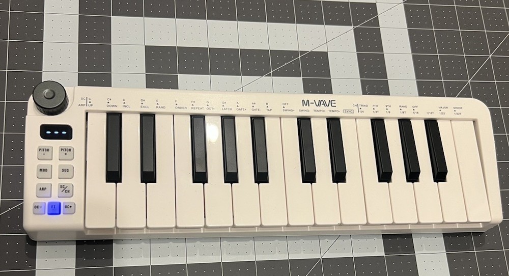 M-VAVE SMK-25 Mini MIDI Keyboard Rechargeable USB MIDI Keyboard Controller