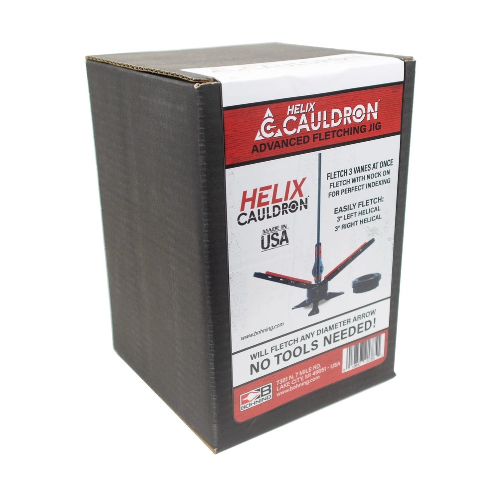 Bohning Cauldron Fletching Jig - Helix,Black