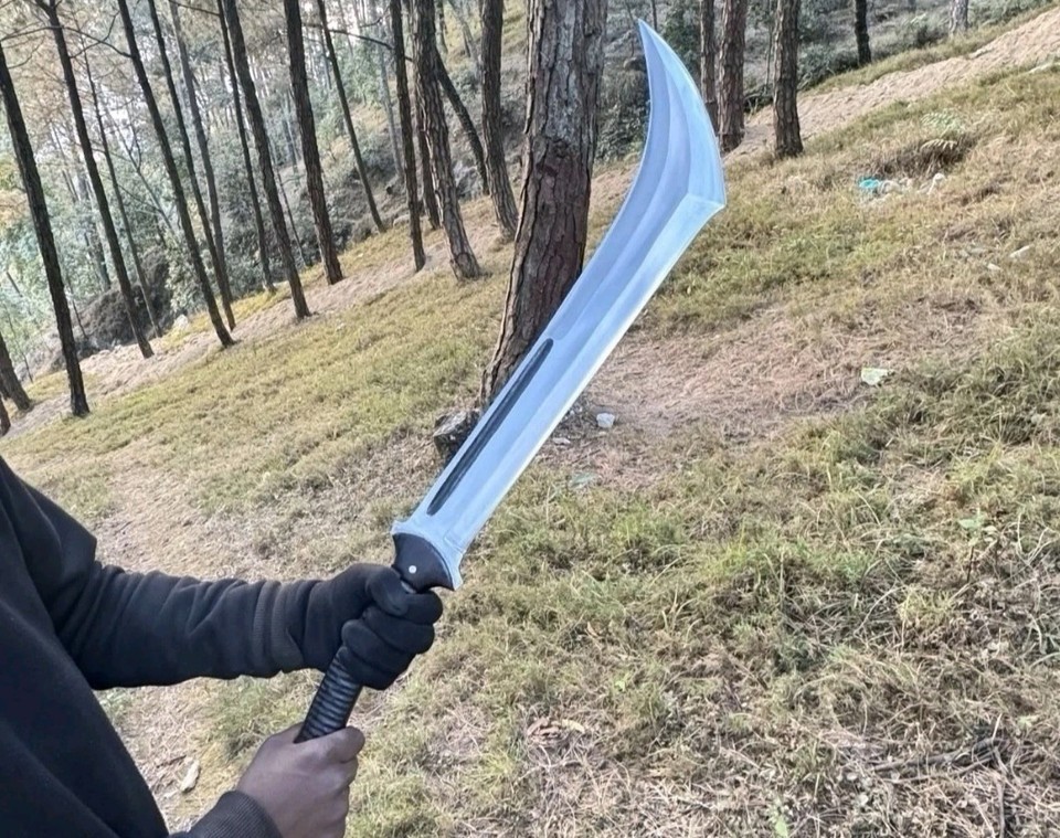 Survival Jungle Machete Sword Handmade Carbon Steel Blade |Hunting Sword Camping