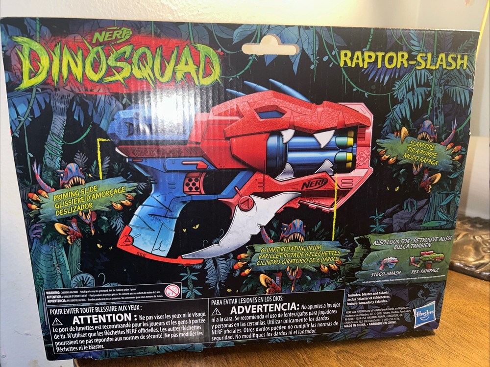 NERF DINOSQUAD RAPTOR-SLASH BLASTER. NEW