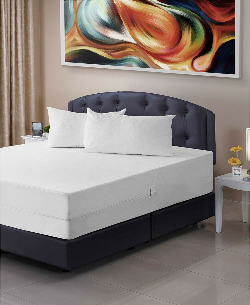 Joluzzy Bed Bug Proof Waterproof Cotton Surface Zippered Mattress Protector TWIN