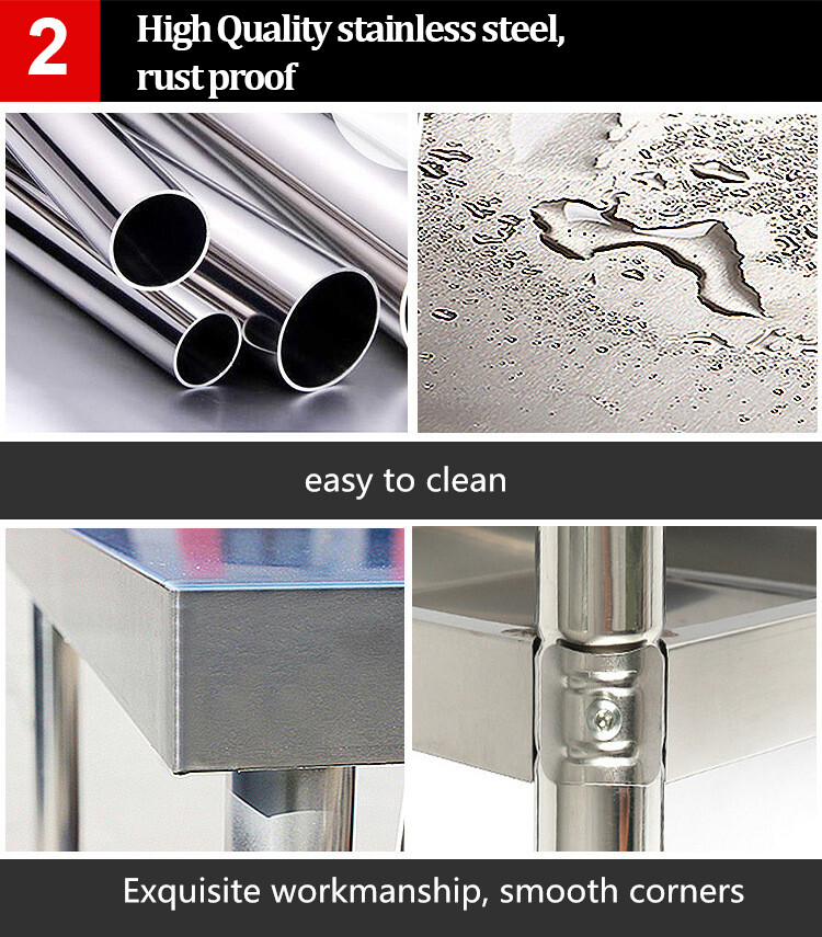 Stainless Steel Pet Care GroomingTable with Undershelf 24"x48" Heavy Duty 401