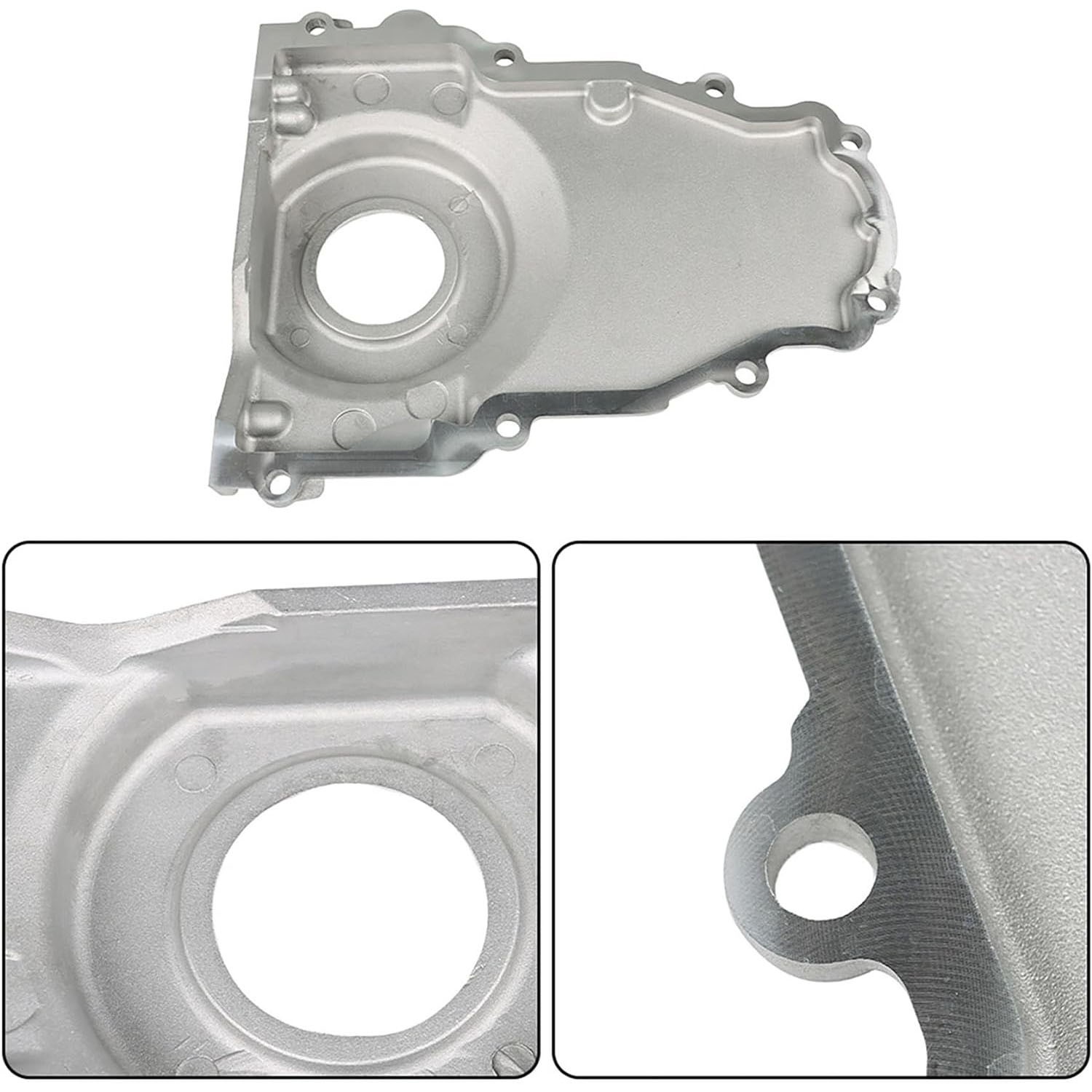 Aluminum LS Timing Cover 12561243 Set Replacement for Gen III LS1 LS6 4.8L 5.3L