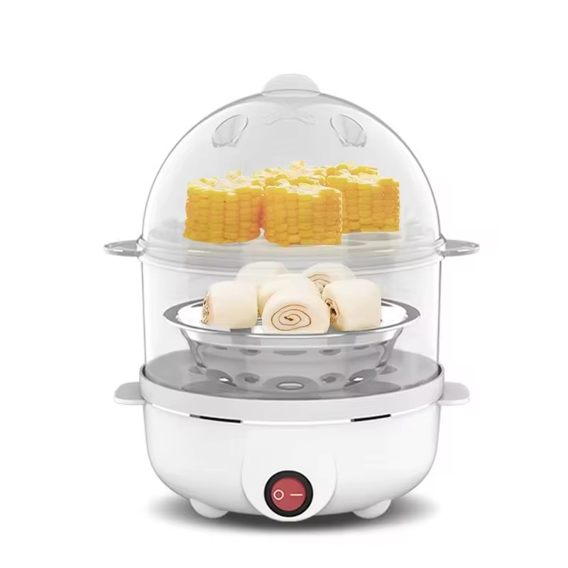 Egg Cooker Multifunctional Electric Egg Boiler Double Layers Egg Cooker Mini Ste