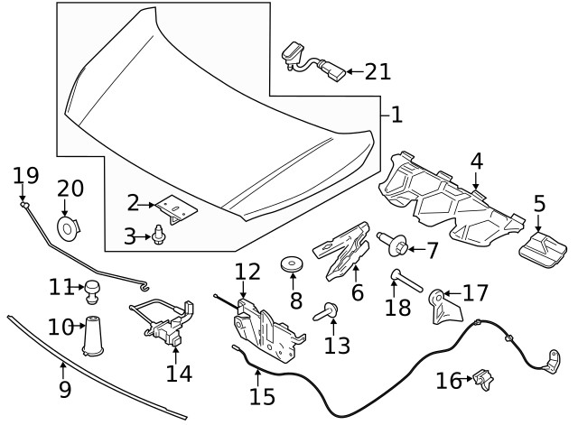 Genuine Ford Release Handle DT1Z-16B626-B