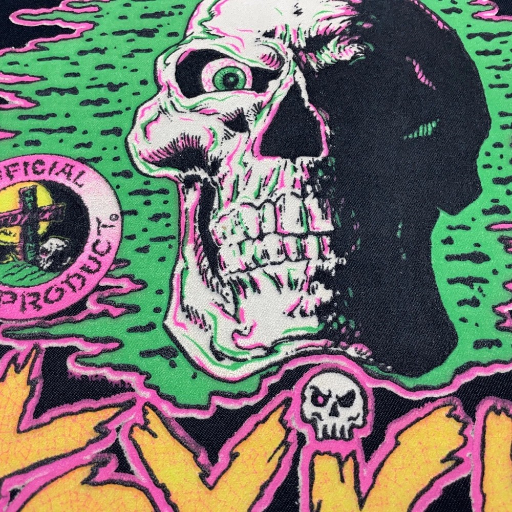 Vintage Large Back Patch Icky Product Toxick Blacklight Back Patch 1989 Skull