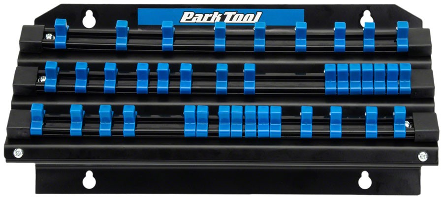 Park Tool JH-3 Wall-Mounted Tool Organizer for Sockets, Bits & Torque Wrenches