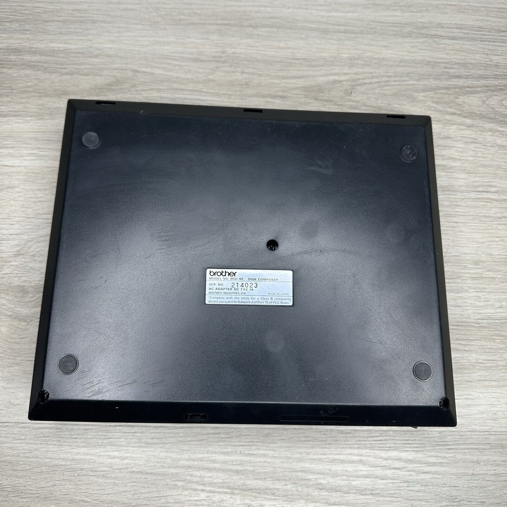 VTG Brother MDI-40 Disk Composer Multi Channel Sequencer MIDI Untested As Is