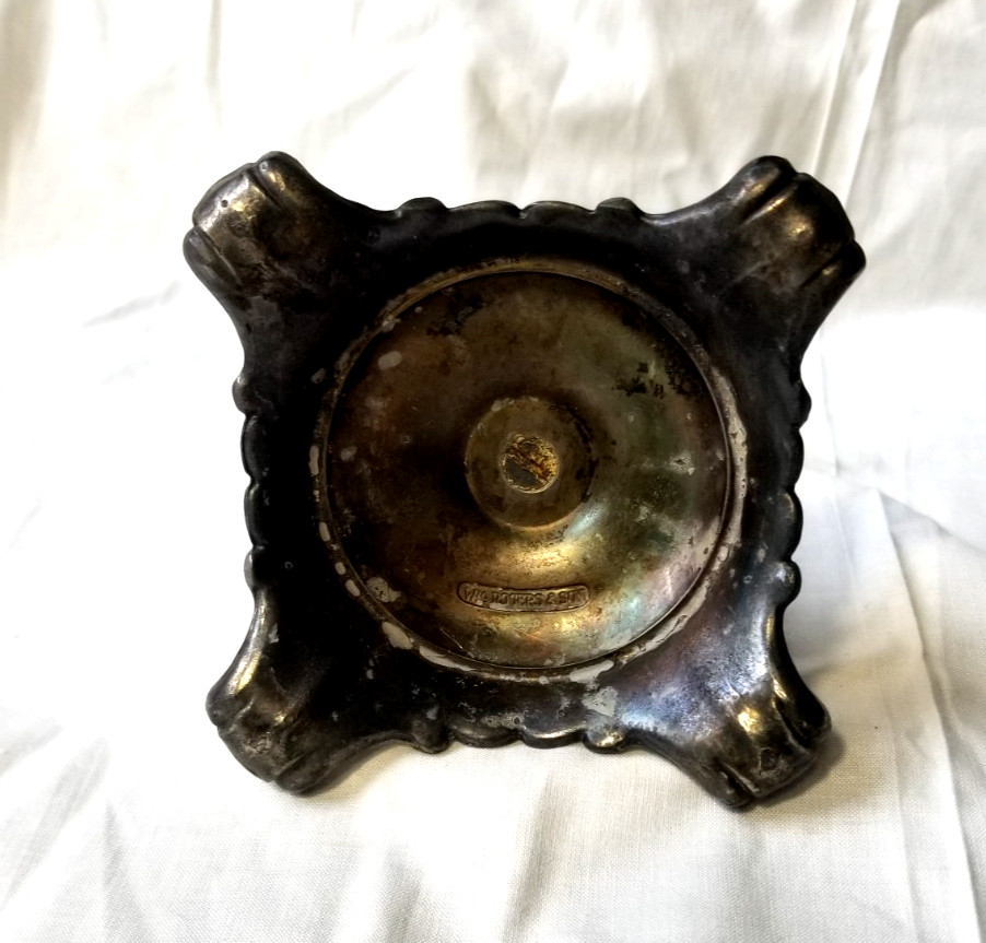 Vintage Candelabra Wm Rogers & Son Convertible Silver Plate Candlestick Holder