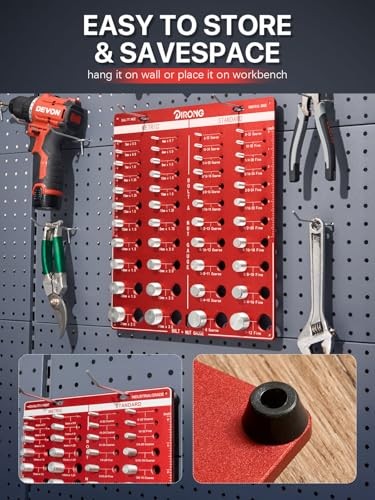 Thread Checker, 44 Nut and Bolt Thread Checker, Bolt Size 44 Thread Checker Red