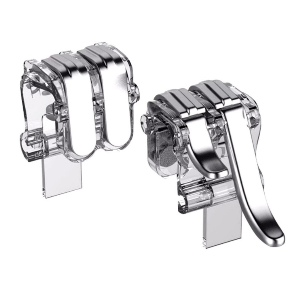 2PCS W6 Gaming Trigger Phone Game PUBG Mobile Controller Gamepad For Android IOS