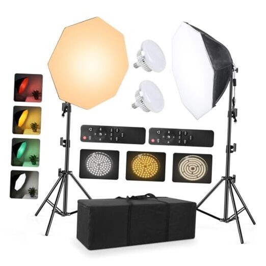Softbox Continuous Lighting Kit for Camera Photo Video Softbox 2 pack