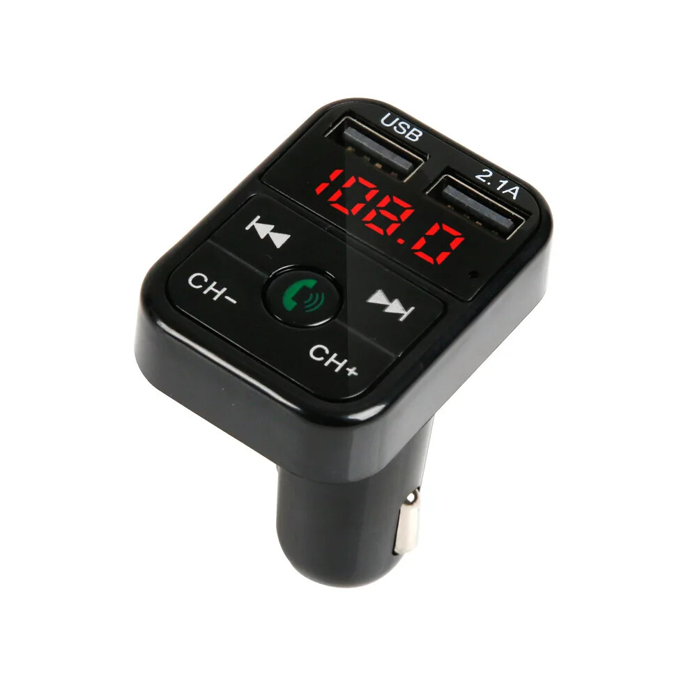 Car Wireless Bluetooth FM Transmitter MP3 Player Dual USB Car Charger Adapter
