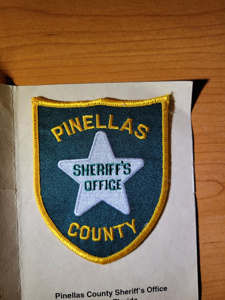 Pinellas County FL Sheriff's Office Shoulder Patch with Presentation Card