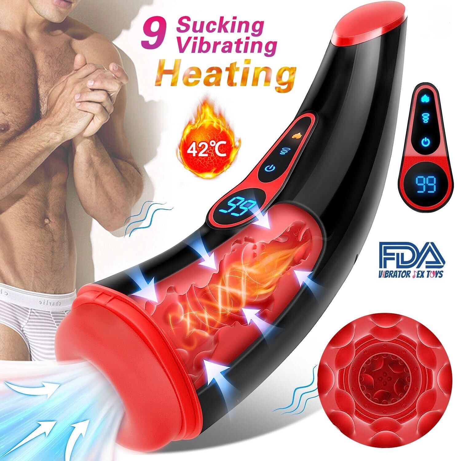 Automatic Handsfree Male Masturbaters Cup Stroker Pocket Pussy for Men Sex Toys