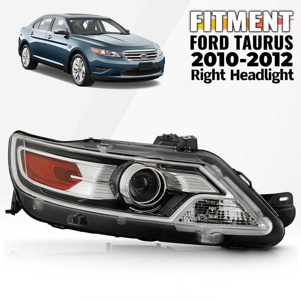 Halogen Projector Headlight For 2010-2012 Ford Taurus SE SEL Limited Right Side