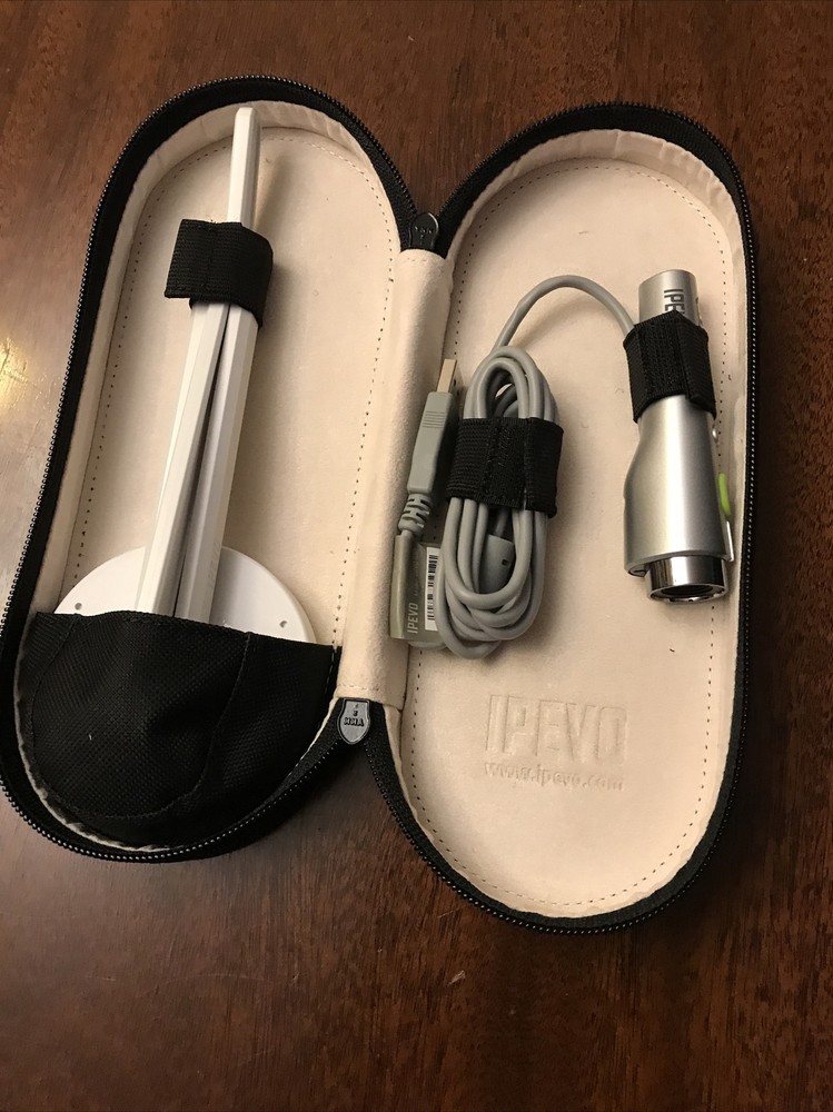 IPEVO CDVU-03IP Point 2 View USB Document Camera w/ Stand - Tested Gray White