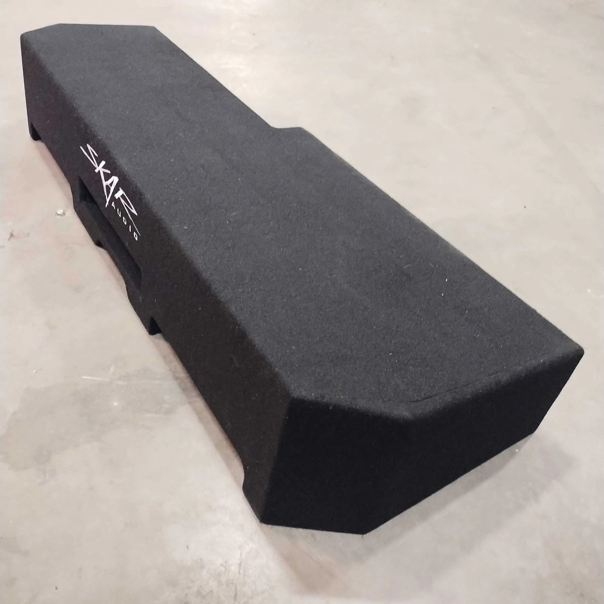 USED EMPTY DUAL 12" SUB ENCLOSURE - FITS 2019-2026 CHEVY SILVERADO CREW CAB