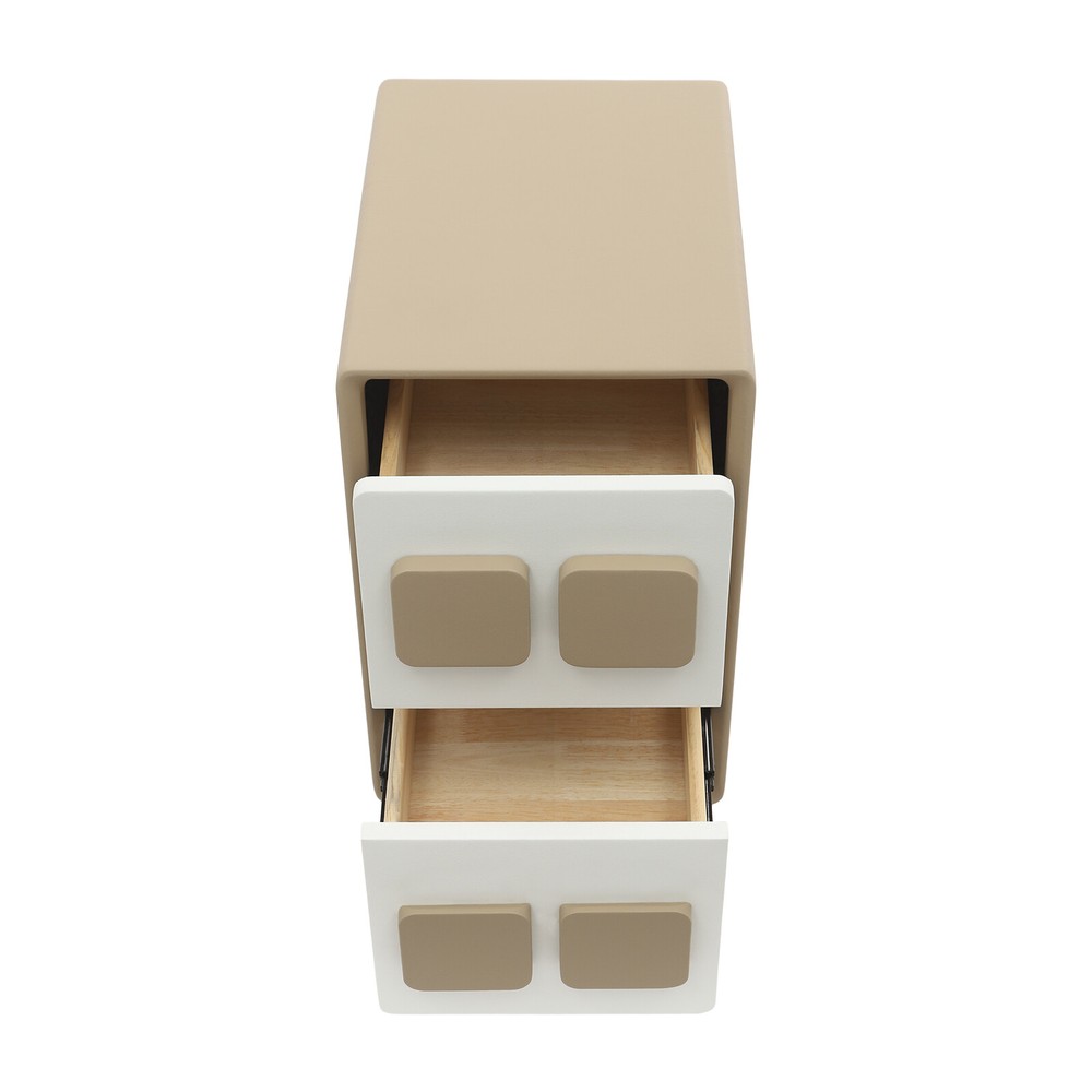 Modern Minimalist End Table, Bedside Table for Bedrooms, Floorstanding End Table