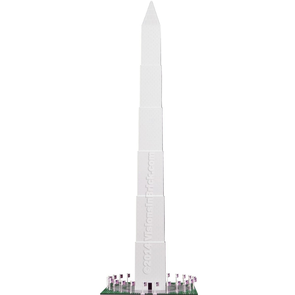 Custom Washington Monument INSTRUCTIONS made for LEGO® pieces
