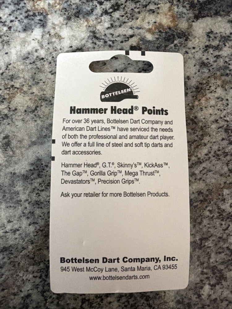Bottelsen Hammer Head Points Brand New Spike