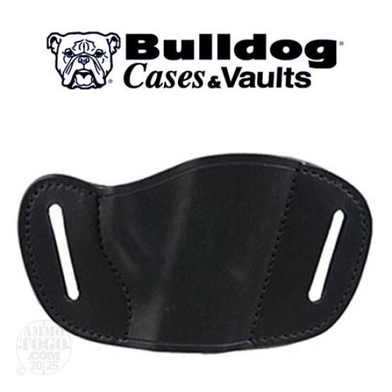 Black Leather Pancake holster With Belt Loop Fits Glock 43