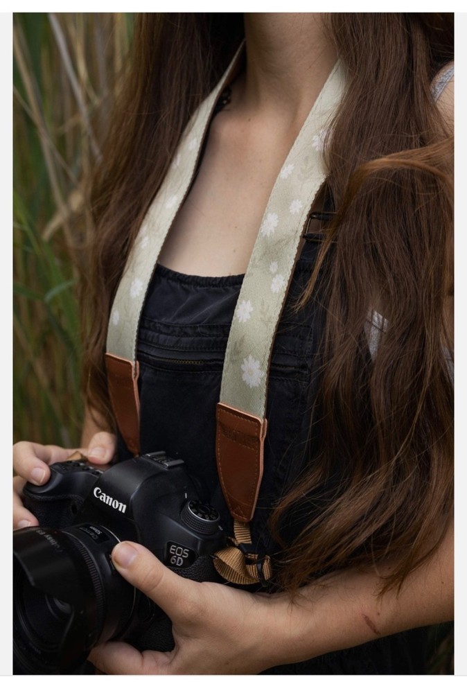 Wildtree Daisy Camera Strap Width 1.5" Adjustable From 36"-58” NEW!!!