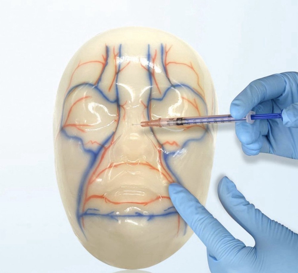 Facial Microcosmetic Training Model for Injection & Filler Practice Face