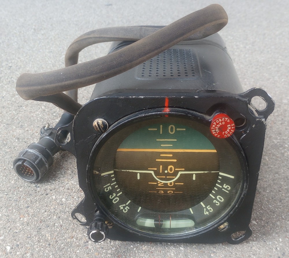 Soviet era MiG Cockpit Gauge Artificial Horizon