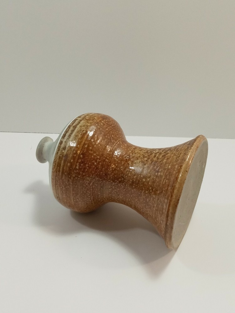 Artisan Earthly Glazed Ceramic Textured Vase