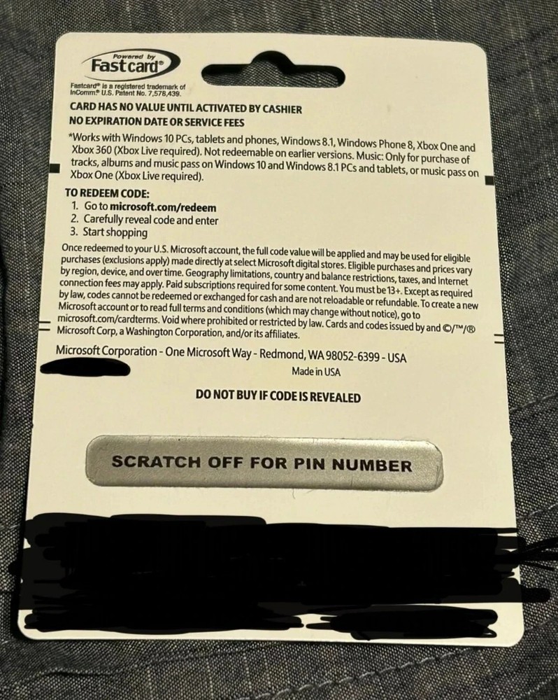 $100 Xbox Gift Card (Physical Delivery)