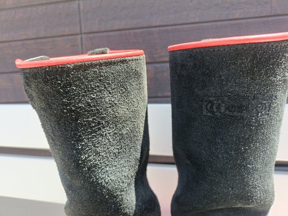 WESCO Boots Suede Black Boss Engineer Boots Size 8.5E