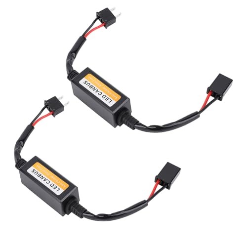 2PCS LED Headlight Decoder | H7 Canbus ErrorFree Anti Flicker Resistor | Water