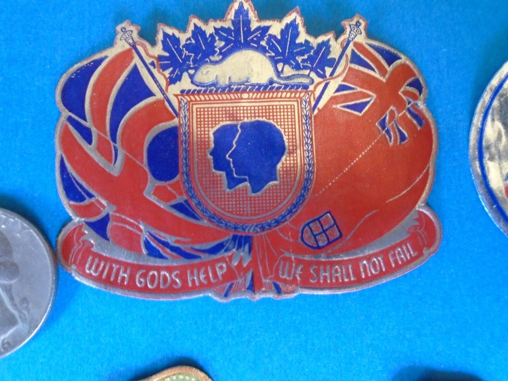 WWII Canada patriotic stickers