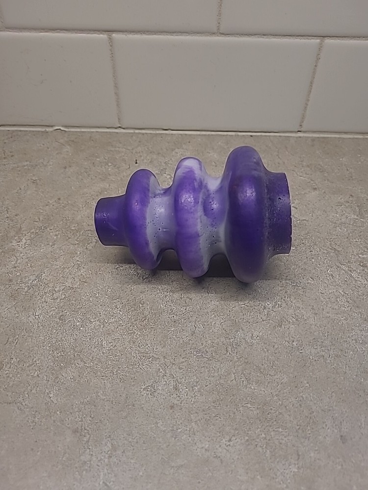 Purple White Vase/candle Holder
