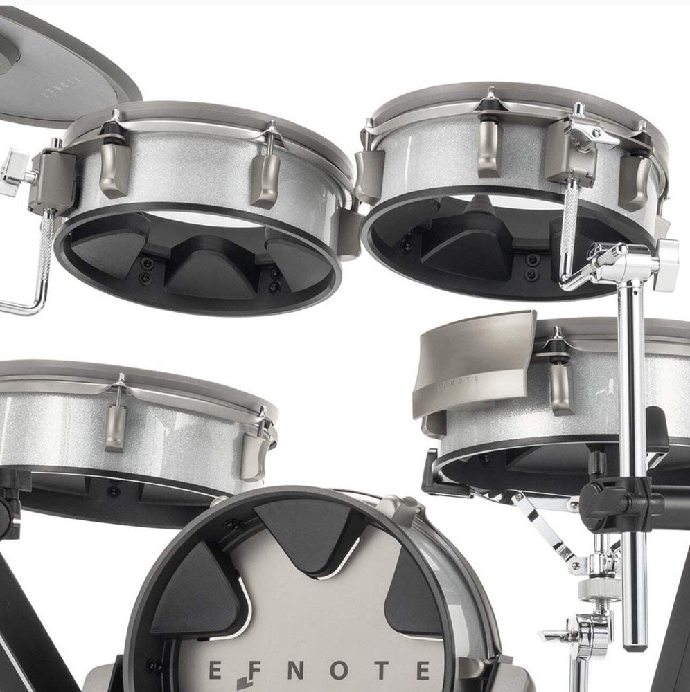 EFNOTE 3B Acoustic Designed Electronic Drum Set White Sparkle