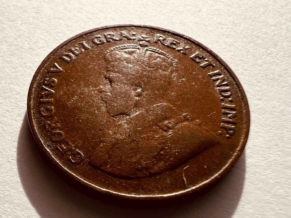 1920 Canada One Cent SMALL- Nice Coin VF CONDITION