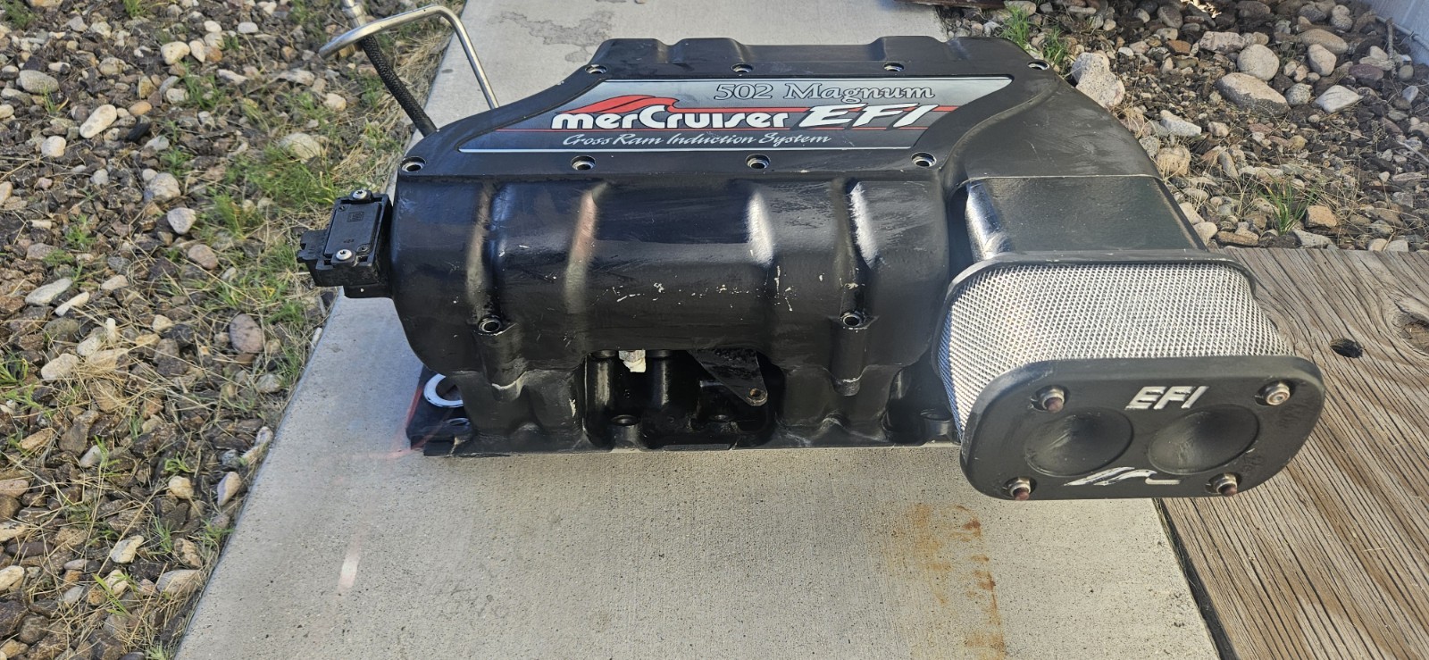 MerCruiser EFI 502 Magnum Upper & Lower Intake Manifold, Wiring Harness, ECM NR!