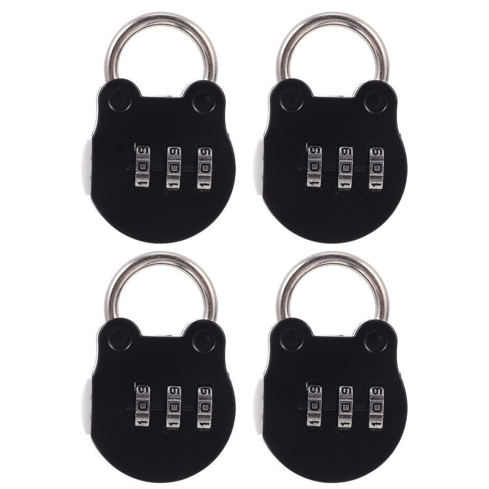 4 Pcs Locker Toolbox Combination Luggage Keyless Door Locks Padlock